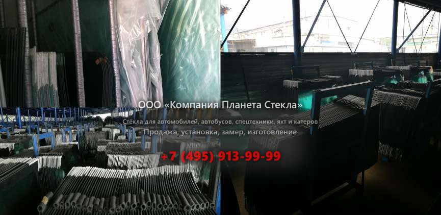 Стекло левое дверное нижнее для Volvo L50C