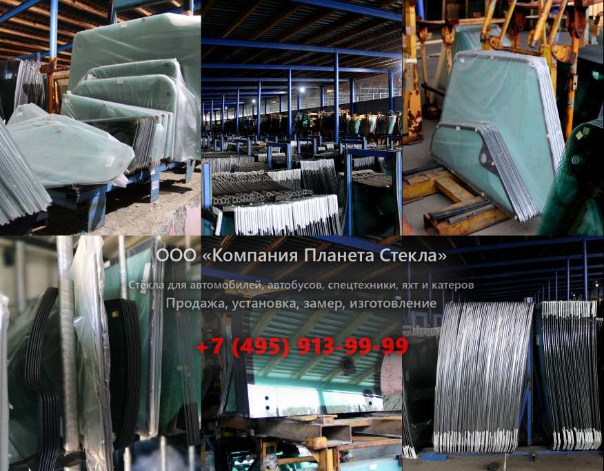 Стекло левое дверное верхнее на JCB 8055 RTS/ZTS