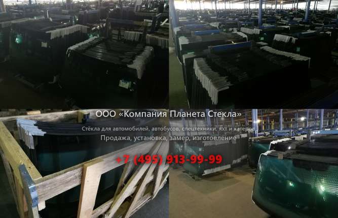 Стекло левое дверное нижнее на Volvo L150D