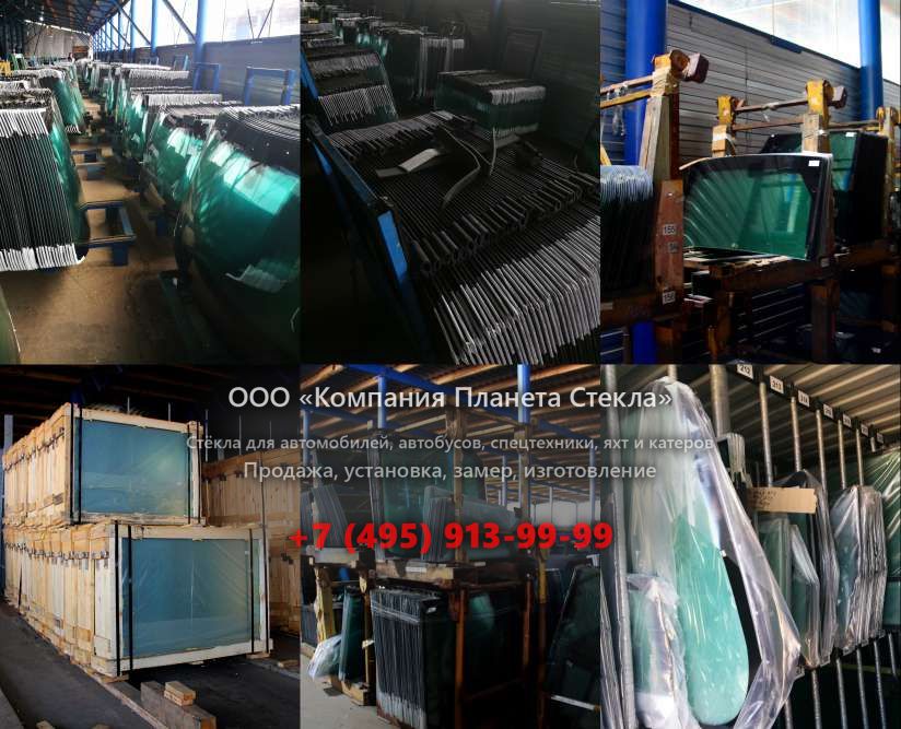 Левое стекло на Doosan 470 Plus