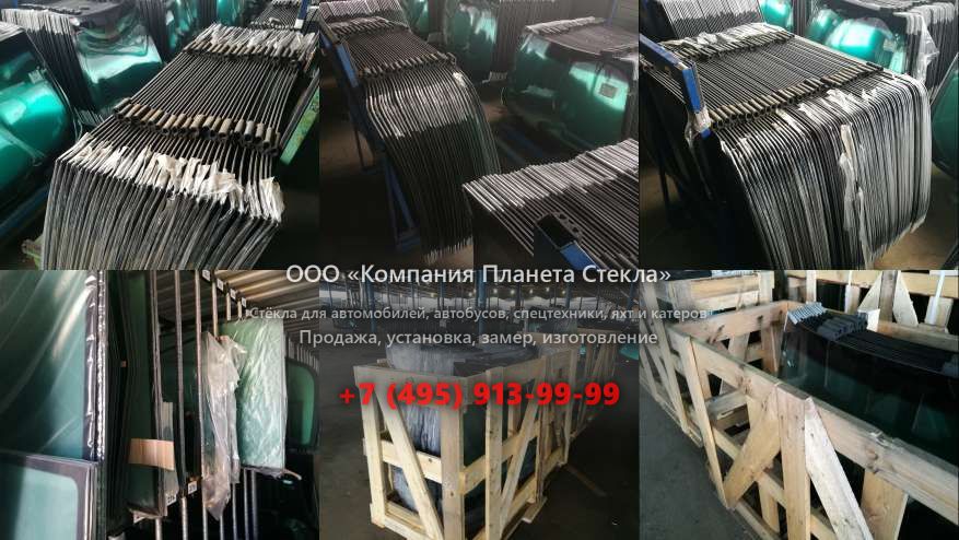 Стекло правое кузовное на Case WX168
