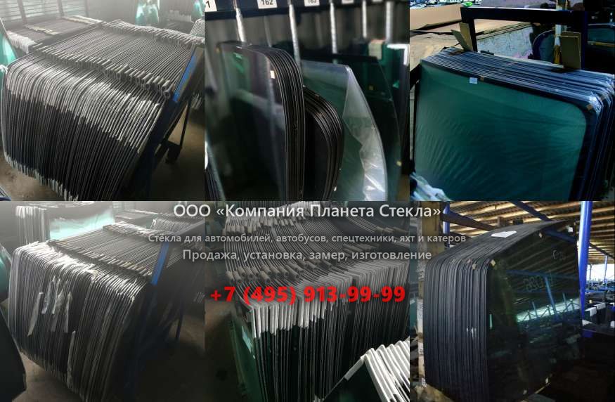 Стекло левое дверное нижнее для Case CX800B
