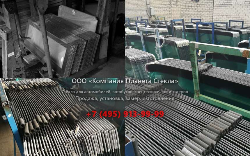 Стекло правое дверное нижнее на Volvo L90B