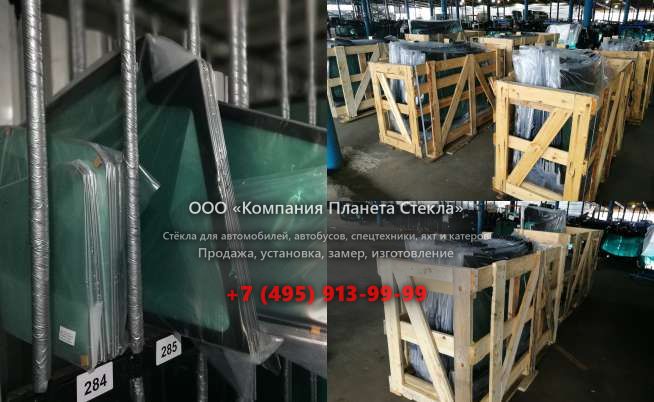 Левое стекло на Caterpillar 345D