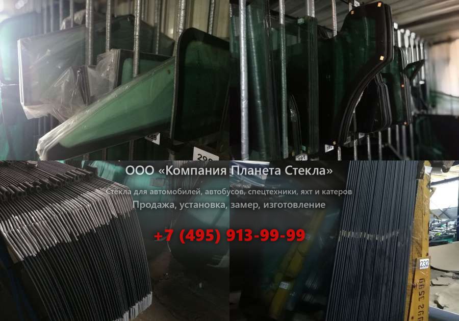 Правое стекло на Caterpillar 416B