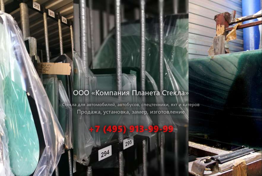 Стекло левое дверное нижнее для JCB 516-40