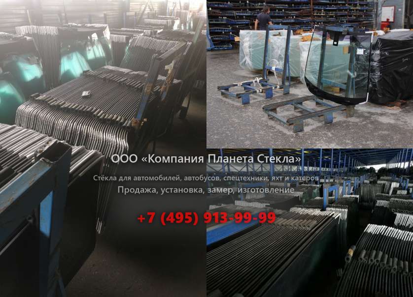 Левое стекло на Doosan Mega 300-III