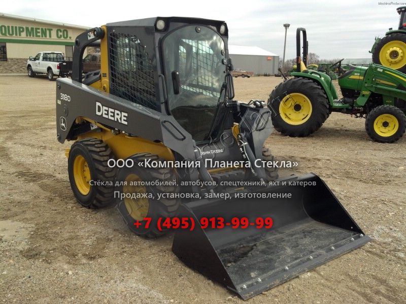 Стекло для John Deere 318D (Мини погрузчик)