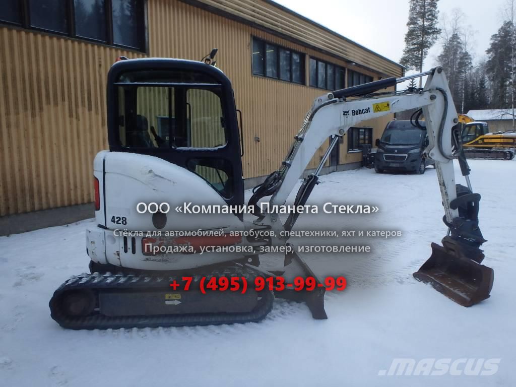 Стекло для гусеничных мини-экскаваторов Bobcat 428