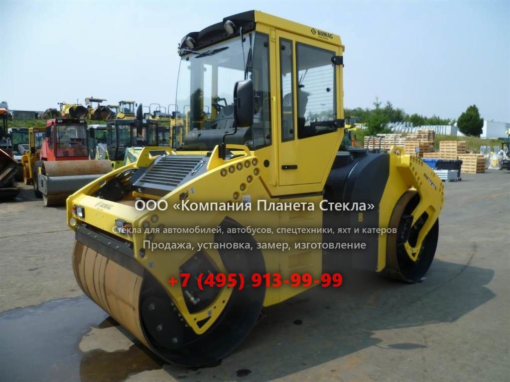 Стекло для гладковальцовых катков Bomag BW 154 AD-4