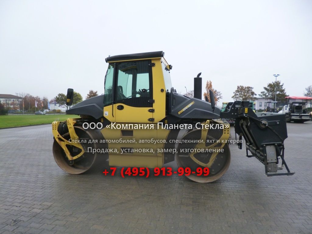 Стекло для гладковальцовых катков Bomag BW 174 AP-4 AM