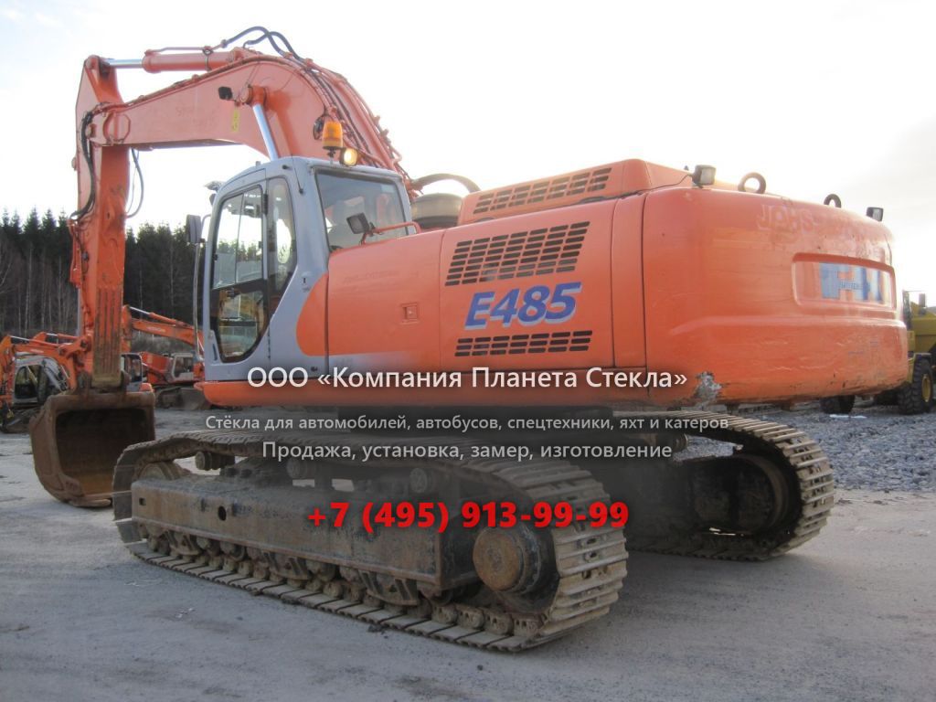 Стекло для гусеничных экскаваторов Fiat Kobelco E485