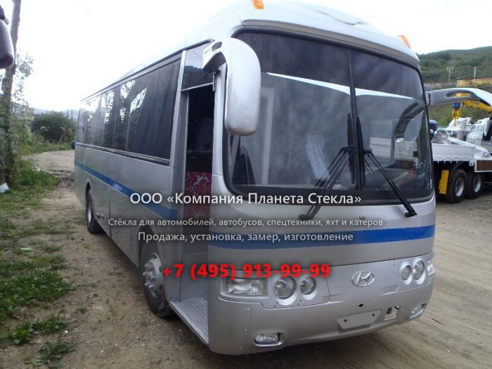 Стекло для междугородних автобусы Hyundai Aero Town D6DA19