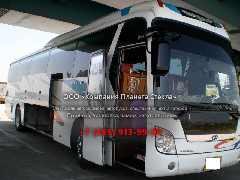 Стекло для туристический автобус Hyundai Universe Noble