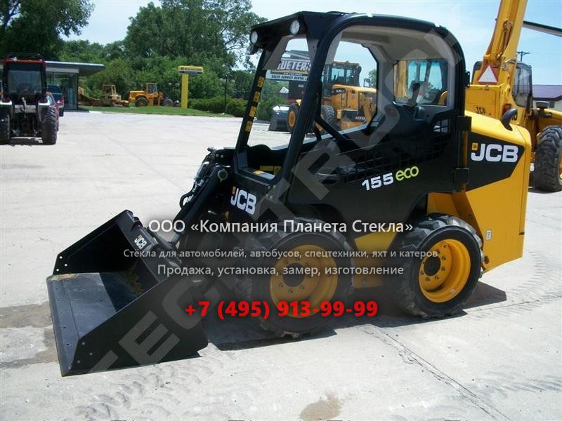 Стекло для мини-погрузчиков с бортовым поворотом JCB 155