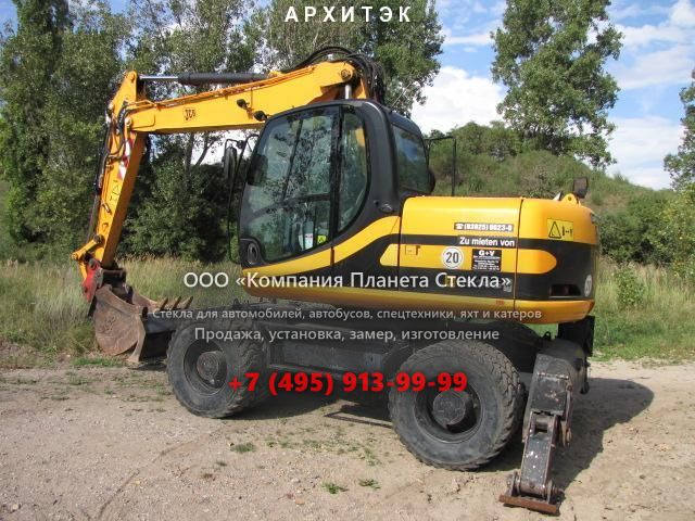 Стекло для колёсных экскаваторов JCB JS 145W