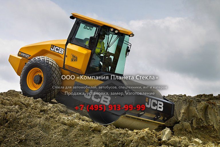 Стекло для грунтовых катков JCB VM 137D/PD