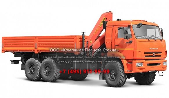 Стекло для бортовых автомобили КамАЗ 65861