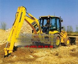 Стекло для экскаваторов-погрузчиков Komatsu WB97R