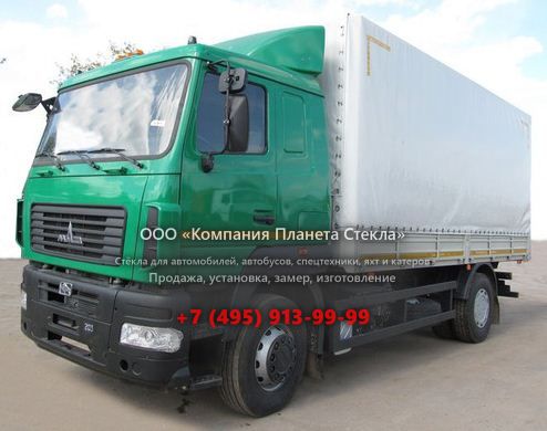 Стекло для бортовых автомобили МАЗ 534019