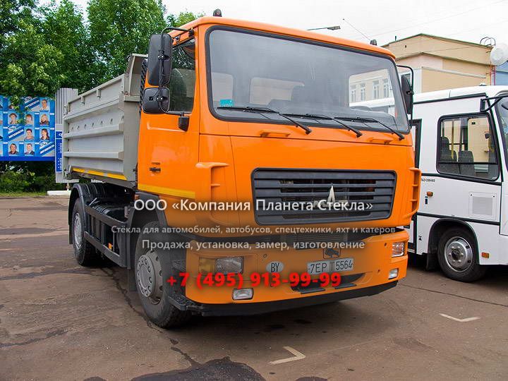 Стекло для шасси МАЗ 5550B3
