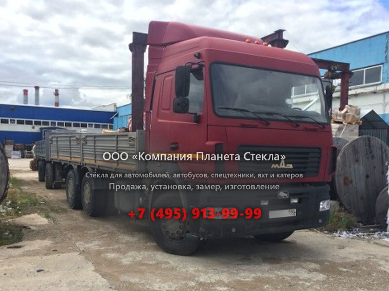 Стекло для бортовых автомобили МАЗ 6312А9