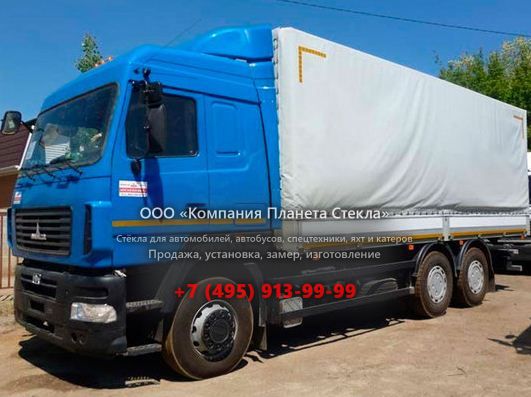 Стекло для бортовых автомобили МАЗ 6312B9