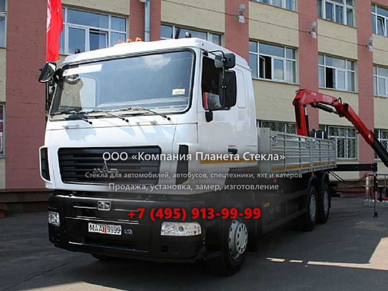 Стекло для бортовых автомобили МАЗ 6312W6