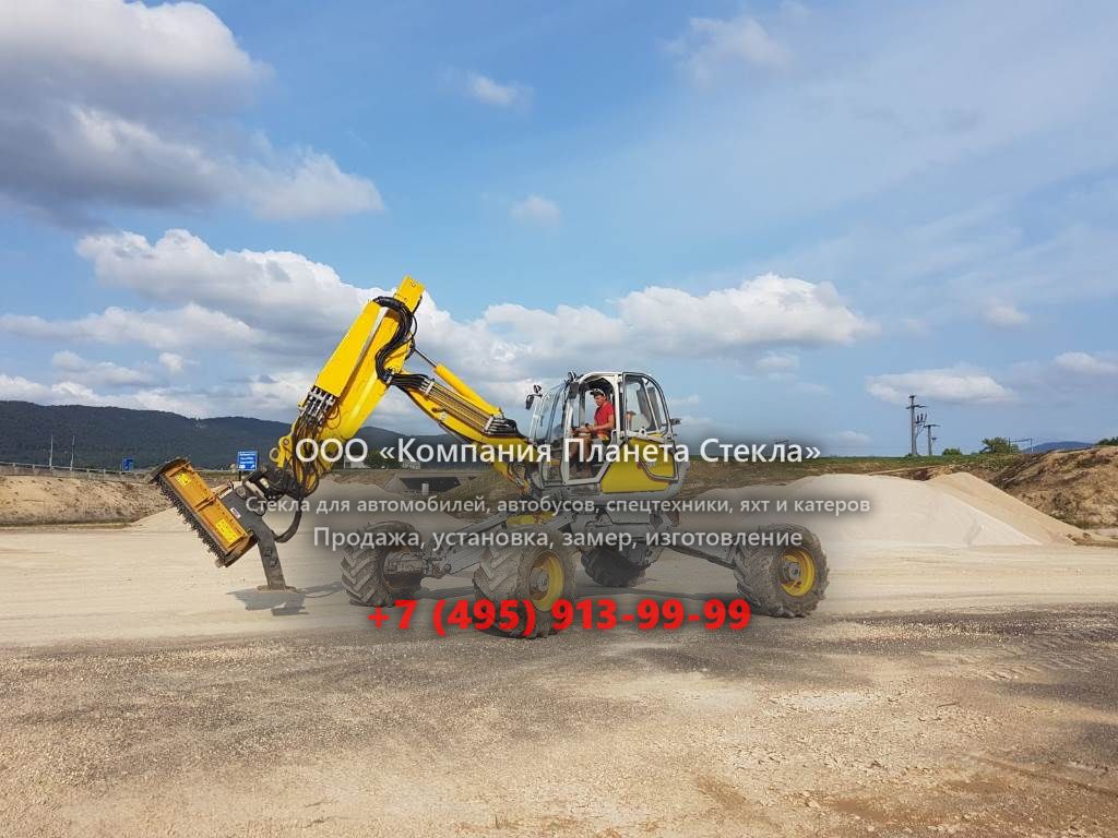 Стекло для нестандартных экскаваторов Menzi Muck A91