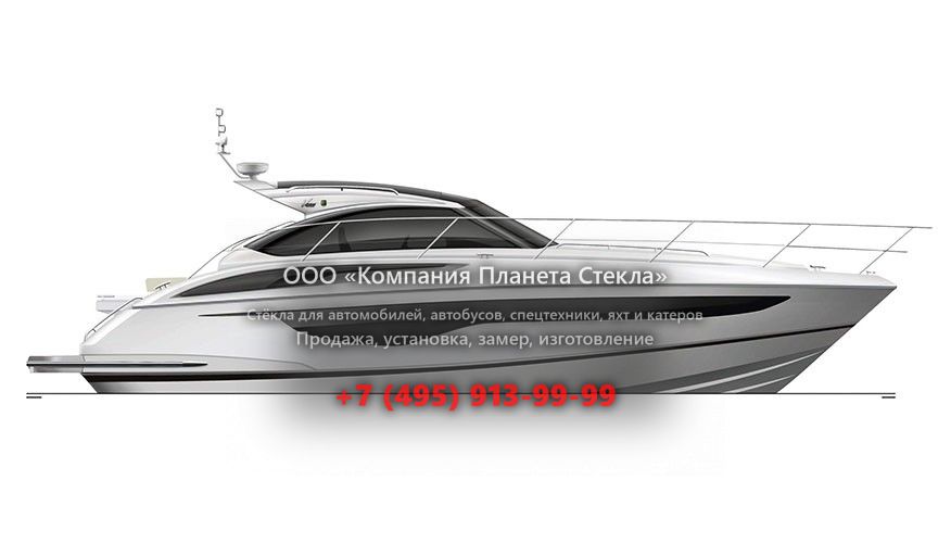 Стекло для моторная яхта с хардтопом, круизер Princess V40
