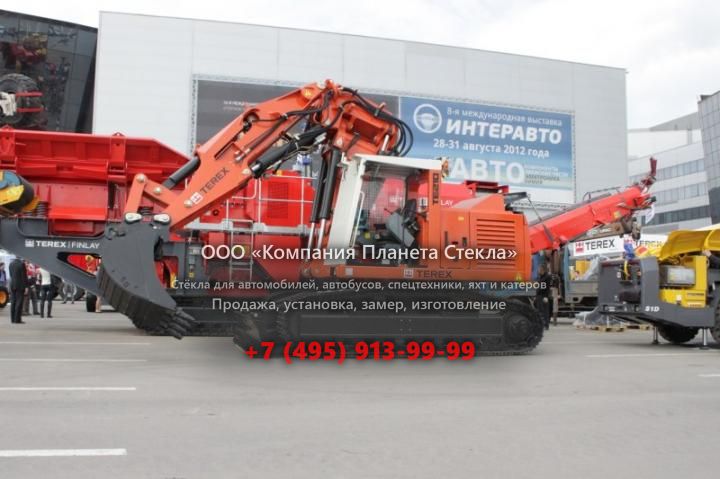 Стекло для нестандартных экскаваторов Terex TE210