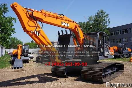 Стекло для гусеничных экскаваторов UMG E220C