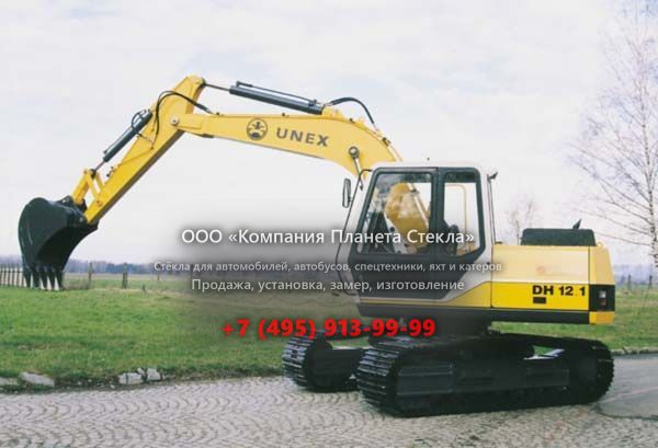 Стекло для гусеничных экскаваторов UNEX DH 12-1R
