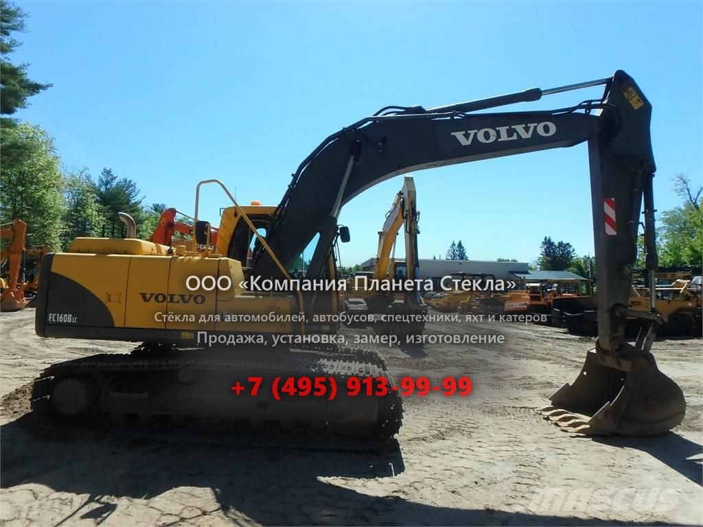Стекло для гусеничных экскаваторов Volvo EC160B LC
