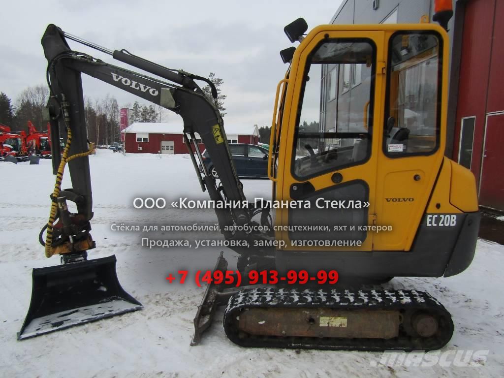 Стекло для гусеничных мини-экскаваторов Volvo EC20B XT