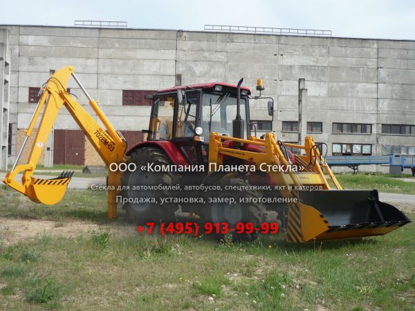 Стекло для экскаваторов-погрузчиков Амкодор 702ЕМ-01