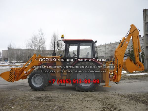 Стекло для экскаваторов-погрузчиков Амкодор 703М-01