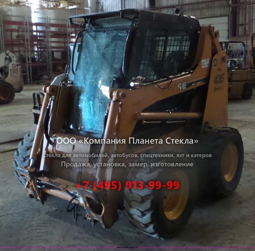 Стекло для мини-погрузчиков с бортовым поворотом Case 435 Series 3