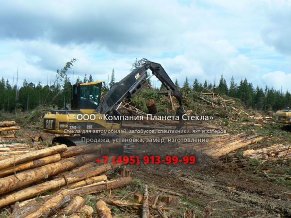 Стекло для лесозаготовительных машин Caterpillar 324D FM
