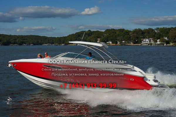 Стекло для катер открытый с каютой, боурайдер Cobalt Boats Cobalt R35