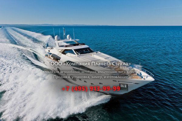 Стекло для моторная яхта с флайбриджем Custom Line 100’