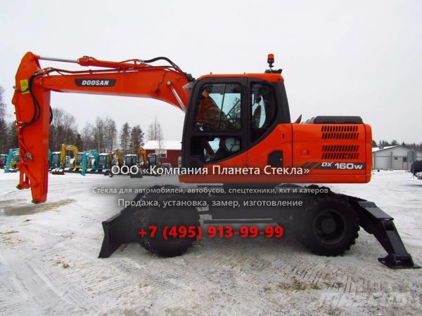 Стекло для колёсных экскаваторов Doosan DX160W