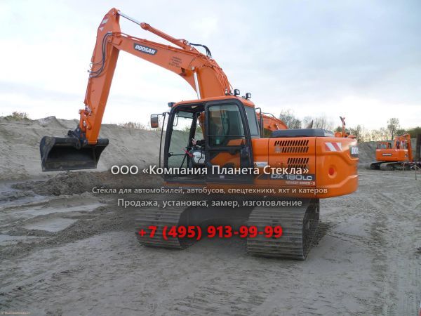 Стекло для гусеничных экскаваторов Doosan DX180LC