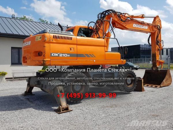 Стекло для колёсных экскаваторов Doosan DX210W