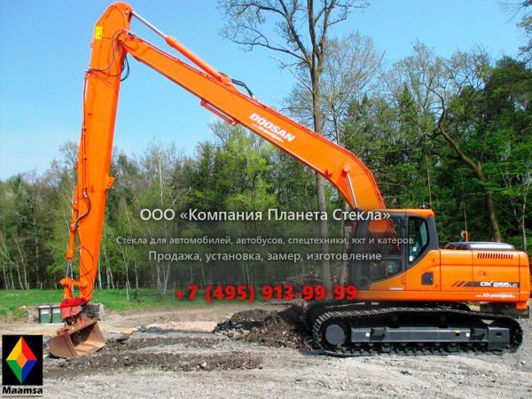 Стекло для гусеничных экскаваторов Doosan DX225LC SLR
