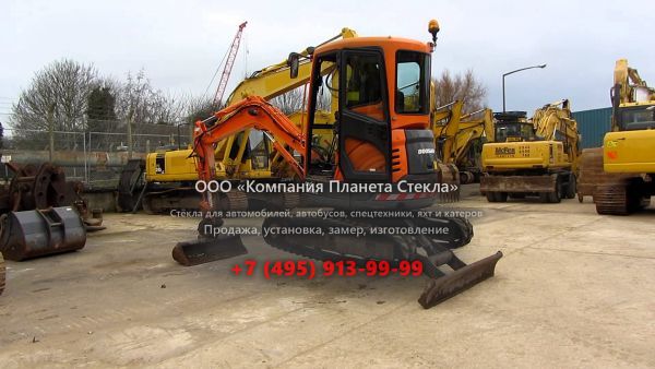 Стекло для гусеничных мини-экскаваторов Doosan DX35Z