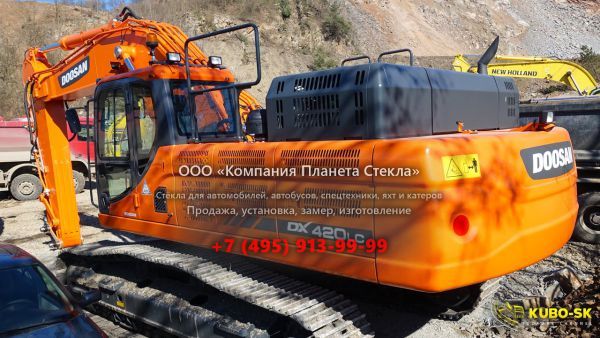 Стекло для гусеничных экскаваторов Doosan DX420LC
