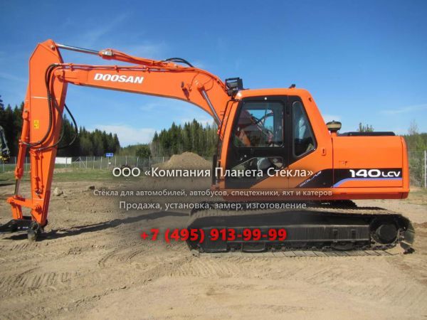 Стекло для гусеничных экскаваторов Doosan SOLAR 140LC-V