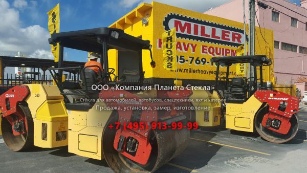 Стекло для гладковальцовых катков Dynapac CC424HF