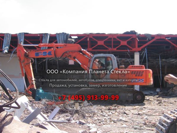 Стекло для гусеничных экскаваторов Fiat Kobelco E235